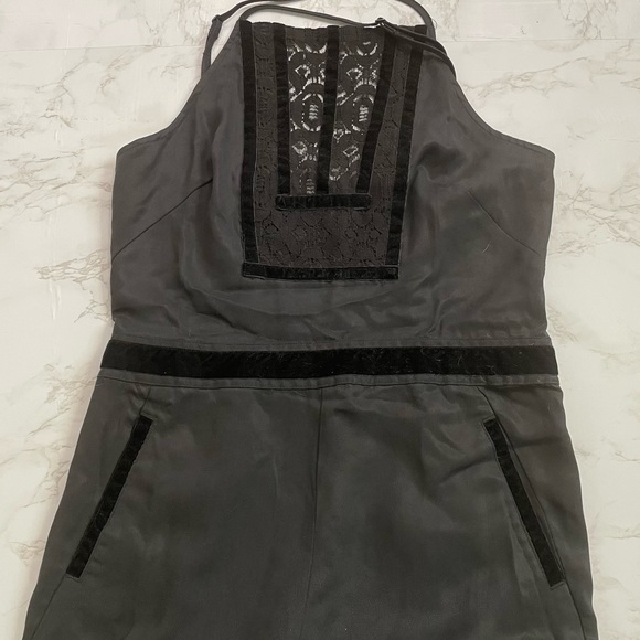 Free People Black Jumpsuit Woven fabric Halterneck size 6 - Picture 3 of 6